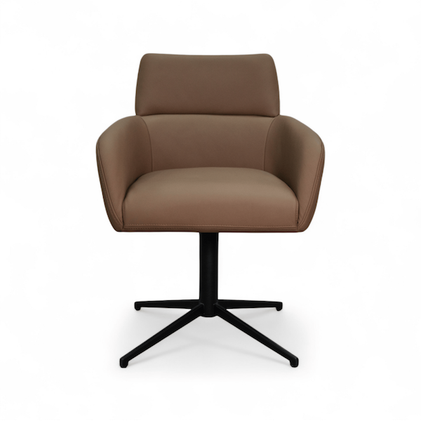 Spisebordsstol i læder