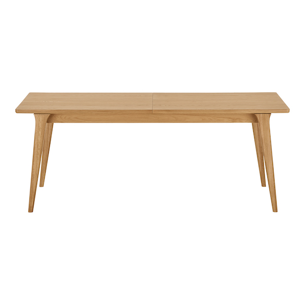 Spisebord egetræ med udtræk