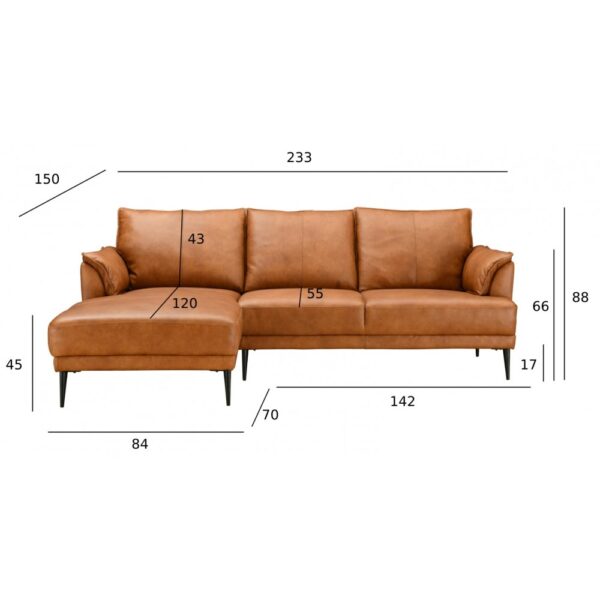 Brun sofa